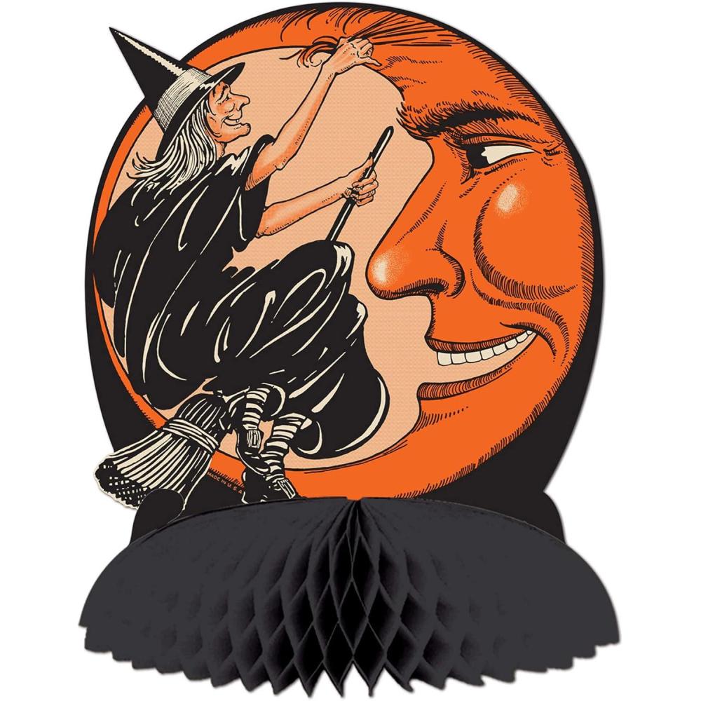 imageBeistle Witch and Moon Centerpiece 934Inch