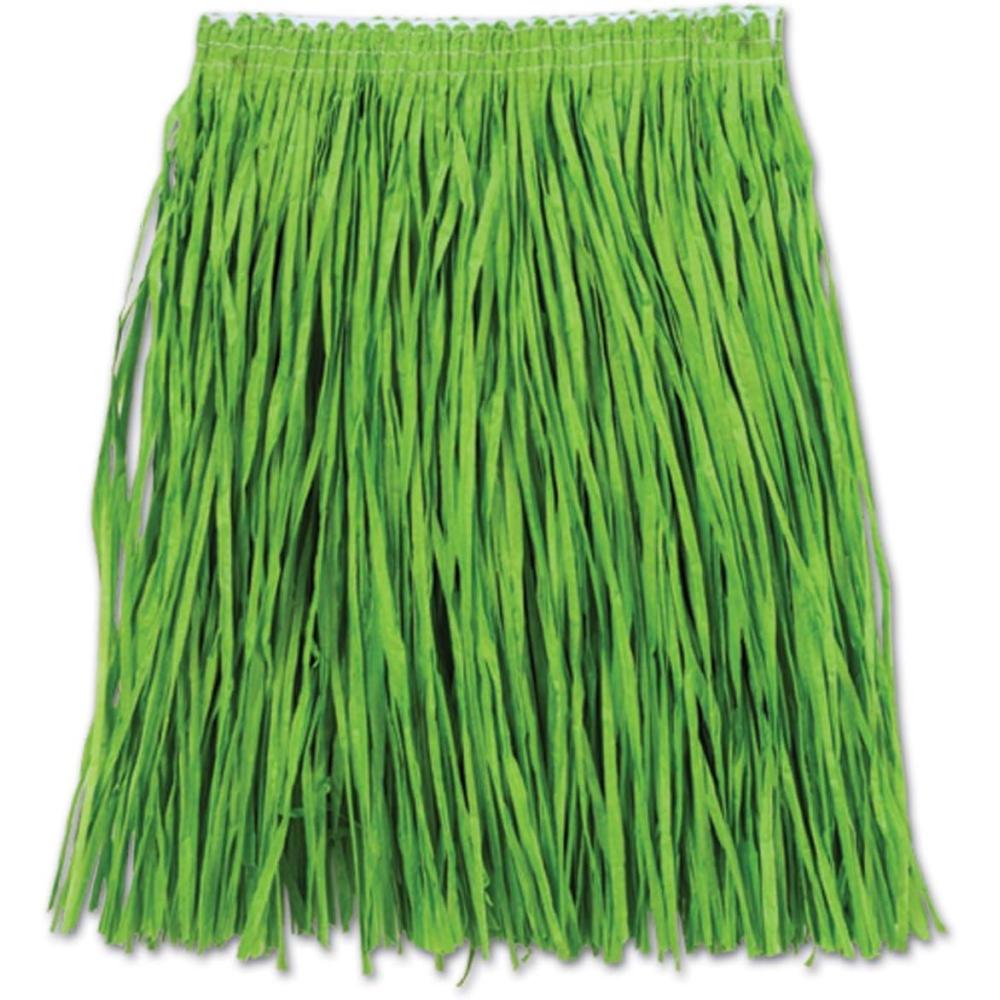 imageBeistle Womens Adult Mini Hula Skirt for Luau Girl Costume Accessory Green 16 X 36 US