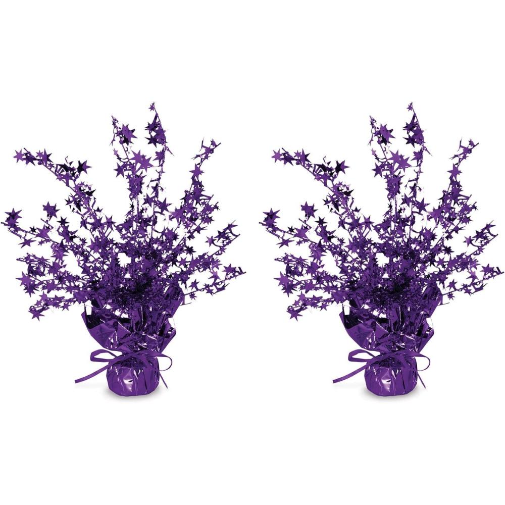 imageBlack Star Gleam N Burst CenterpieceStar Gleam N Burst Centerpieces  Purple