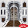 Beistle 18 Piece Castle Door & Windows Props, 16″-64″- Printed Plastic Medieval Party Wall Decorations for Princess Birthday(Castle Door & Window)