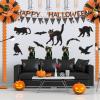 Beistle 2 Piece 20.5″ Vintage Halloween Jointed Black Scratch Cats For Spooky Party Supplies, Made In USA Since 1900