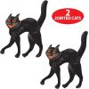 Beistle 2 Piece 20.5″ Vintage Halloween Jointed Black Scratch Cats For Spooky Party Supplies, Made In USA Since 1900