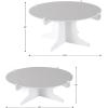 Beistle 2 Piece Durable Boardstock 3-Tier Cupcake Stands for Birthday Parties, Wedding Reception Centerpieces, Halloween Dessert Holders(Cake Stands)