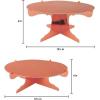 Beistle 2 Piece Durable Boardstock 3-Tier Cupcake Stands for Birthday Parties, Wedding Reception Centerpieces, Halloween Dessert Holders(Metallic Cake Stands (Rose Gold))