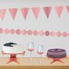 Beistle 2 Piece Durable Boardstock 3-Tier Cupcake Stands for Birthday Parties, Wedding Reception Centerpieces, Halloween Dessert Holders(Metallic Cake Stands (Rose Gold))
