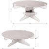 Beistle 2 Piece Durable Boardstock 3-Tier Cupcake Stands for Birthday Parties, Wedding Reception Centerpieces, Halloween Dessert Holders(Metallic Cake Stands (Silver))