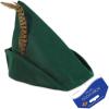 Beistle 2 Piece Novelty Felt Fabric Robin Hood Hats With Feathers in Green/Brown, Halloween Costume Accessory, Fantasy Party Supplies, Photo Booth Prop