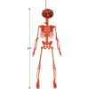Beistle 27″ Plastic Hanging Pumpkin Face Skeleton For Halloween Party Decorations, Celebrating With You Since 1900