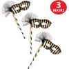 Beistle 3 Piece 12.5″ x 8.25″ Mardi Gras Party Masks with Sticks, Halloween Costume Accessories