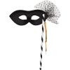 Beistle 3 Piece 12.5″ x 8.25″ Mardi Gras Party Masks with Sticks, Halloween Costume Accessories