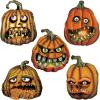 Beistle 5 Piece Paper Creepy Jack-O-Lantern Cut Outs, Halloween Party Decorations, Fall Décor, Made In USA Since 1900