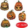 Beistle 5 Piece Paper Creepy Jack-O-Lantern Cut Outs, Halloween Party Decorations, Fall Décor, Made In USA Since 1900
