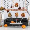 Beistle 5 Piece Paper Creepy Jack-O-Lantern Cut Outs, Halloween Party Decorations, Fall Décor, Made In USA Since 1900