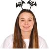 Beistle Bat Bopper Headbands with Smiling Face and Bat Wings, Pack of 3- Halloween Costume Parties, Vampire Cosplay, Gothic Headband Accessories, Spooky Headwear
