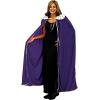 Beistle Child Size Red King Queen Robe, Fantasy Prince Princess Medieval Halloween Costume Cape Mardi Gras Accessory, 33″(Adult King/Queen Robe – Purple (1-pack))