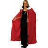 Beistle Child Size Red King Queen Robe, Fantasy Prince Princess Medieval Halloween Costume Cape Mardi Gras Accessory, 33″(Adult King/Queen Robe – Red (1-pack))