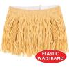 Beistle Child Sized Mini Raffia Hula Skirt Luau Party Supplies Halloween Costume Accessory, Kids, Natural