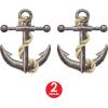 Beistle Jointed Anchor Photo Prop Backdrop, 62″- Nautical Ship Themed Wall Decoration, Sailing the Seas Cut Out Party Decor(2)