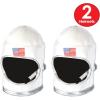 Beistle Unisex Plush Astronaut Helmet – Silver & White Headwear, Space Themed Party Supplies, Astro Pilot Dress Up(Astronaut Helmet – – 2 Piece)