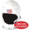 Beistle Unisex Plush Astronaut Helmet – Silver & White Headwear, Space Themed Party Supplies, Astro Pilot Dress Up(Astronaut Helmet – – 2 Piece)