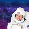 Beistle Unisex Plush Astronaut Helmet – Silver & White Headwear, Space Themed Party Supplies, Astro Pilot Dress Up(Astronaut Helmet – – 2 Piece)