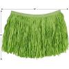 Beistle Womens Adult Mini Hula Skirt for Luau Girl Costume Accessory, Green, 16 X 36 US