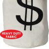 Beistle “$” Bag – Fabric Money Sack with Black Dollar Sign Print and Drawstring Cord, Natural Canvas Tote for Costume Accessories, Casino Western Party Décor, or Bank Robbery Themed Events, 8½” x 6½”(1 piece)