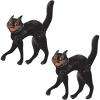 Beistle 2 Piece 20.5″ Vintage Halloween Jointed Black Scratch Cats For Spooky Party Supplies, Made In USA Since 1900