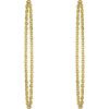 Beistle 2 Piece 40″ Gold Plastic Hip Hop Chain Necklaces For 80’s Theme Party Favors, 1990’s Costume Accessories, Celebrating With You Since 1900