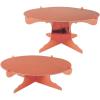 Beistle 2 Piece Durable Boardstock 3-Tier Cupcake Stands for Birthday Parties, Wedding Reception Centerpieces, Halloween Dessert Holders(Metallic Cake Stands (Rose Gold))