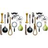 Beistle 22 Piece Murder Mystery Photo Fun Signs, Crime Scene Cutouts for Halloween Photo Booth, Detective & Sherlock Homes Party Decorations 7″- 20.75″