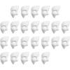 Beistle 24-Pack Phantom Mask, White Halloween Costume Accessory for Masquerade with Elastic, Phantom Face Covering for Parties & Gatherings, One Size