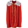 Beistle Child Size Red King Queen Robe, Fantasy Prince Princess Medieval Halloween Costume Cape Mardi Gras Accessory, 33″(Child King/Queen Robe – Red (1-pack))