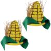 Beistle NoveltBeistle Unisex Plush Cow Head Hat – Western Themed Novelty Cap, Farm Animal Party Supplies, Halloween Costume Headwear, Photo Booth Prop, Dress Up Accessory(Corn Cob – 2 Piece)