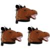 Beistle NoveltBeistle Unisex Plush Cow Head Hat – Western Themed Novelty Cap, Farm Animal Party Supplies, Halloween Costume Headwear, Photo Booth Prop, Dress Up Accessory(Horse Head – 3 Piece)