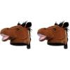 Beistle NoveltBeistle Unisex Plush Cow Head Hat – Western Themed Novelty Cap, Farm Animal Party Supplies, Halloween Costume Headwear, Photo Booth Prop, Dress Up Accessory(Horse Head – 2 Piece)
