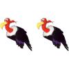 Beistle Unisex Plush Black Vulture Bird Hats, 2 Pieces – Animal Party Supplies, Halloween Costume Dress Up Accessories, Novelty Themed Headwear, Crazy Photo Booth Props(2 Pack)