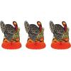 Vintage Fall Harvest Turkey Centerpiece Pack of 3