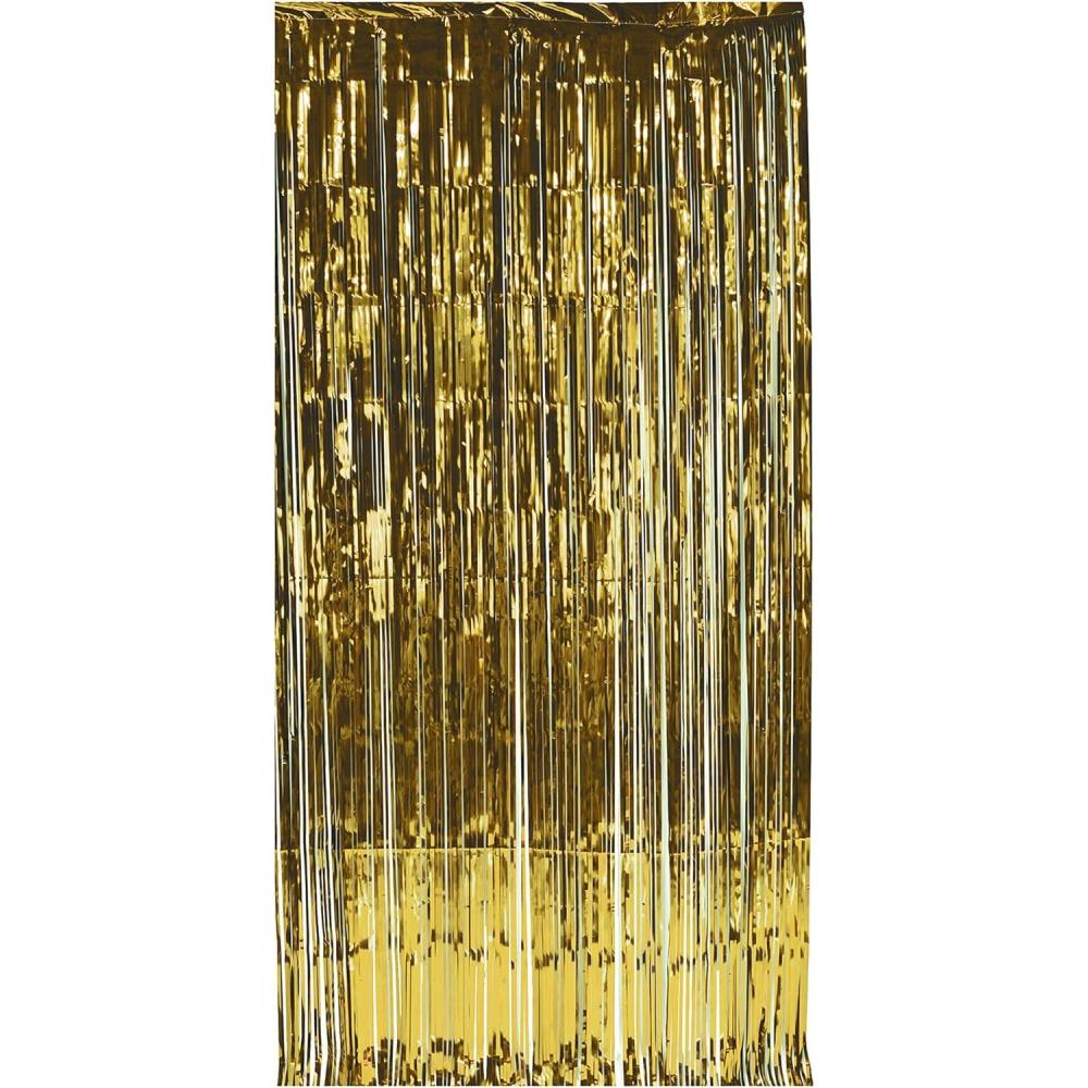 image1Ply FR Gleam N Curtain silver Party Accessory 1 count 1PkgGold
