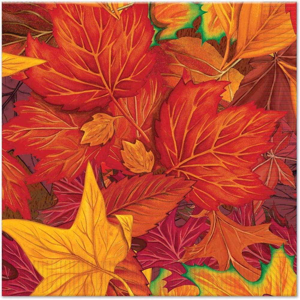 image5quot Fall Leaf Beverage Napkins
