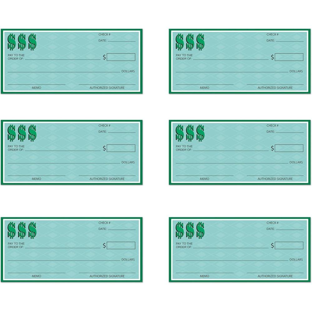 imageBeistle  6 Piece Winners Checks 1225quot x 2675quot