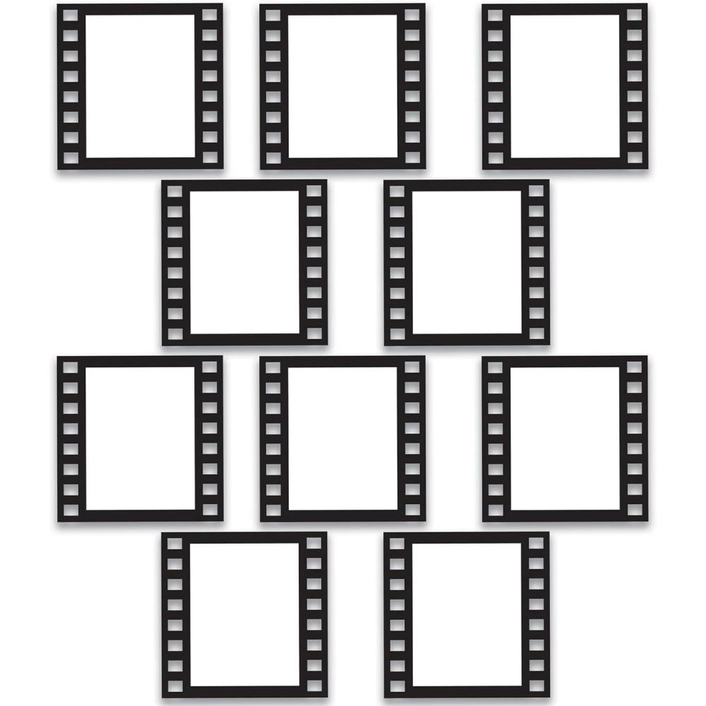 imageBeistle 10 Piece Customizable Filmstrip Photo Booth Fun Frames 12quot Hollywood Movie Themed Party Supplies Made in USA Since 1900