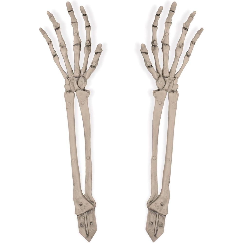 imageBeistle 2 Piece 175quot Spooky Theme Plastic Skeleton Hand Yard Stakes Scary Halloween Lawn Decorations Celebrating With You Since 1900