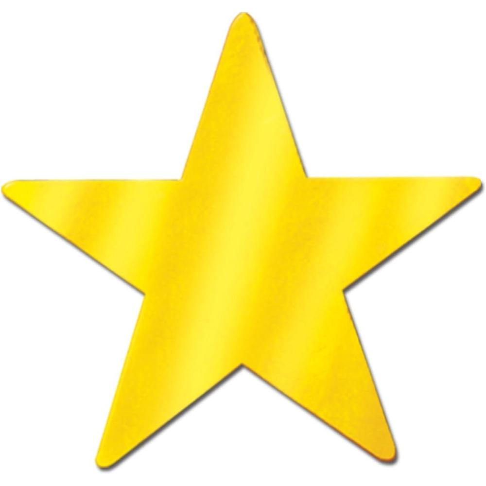 imageBeistle 24Pack Foil Gold Star Cutouts Party Decorations for Festive Celebrations Awards Night Supplies Starry Theme Decor for Wall ampamp Table 15Gold 24pack