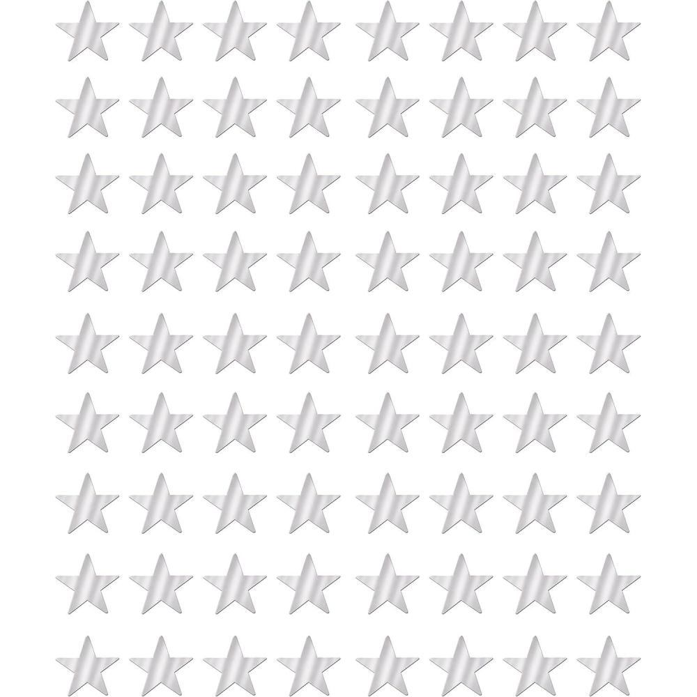 imageBeistle 24Pack Foil Gold Star Cutouts Party Decorations for Festive Celebrations Awards Night Supplies Starry Theme Decor for Wall ampamp Table 15Silver 72pack