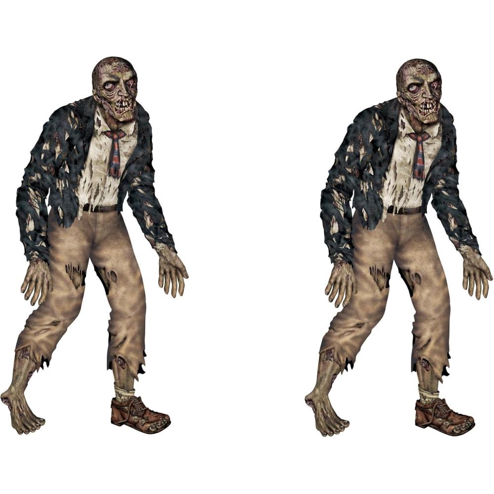 imageBeistle 2Pack Jointed Zombies Scary Zombie Decor for Halloween Decorations Hanging Dead Zombies for Spooky Holiday Parties ampamp Festive Occasions 6