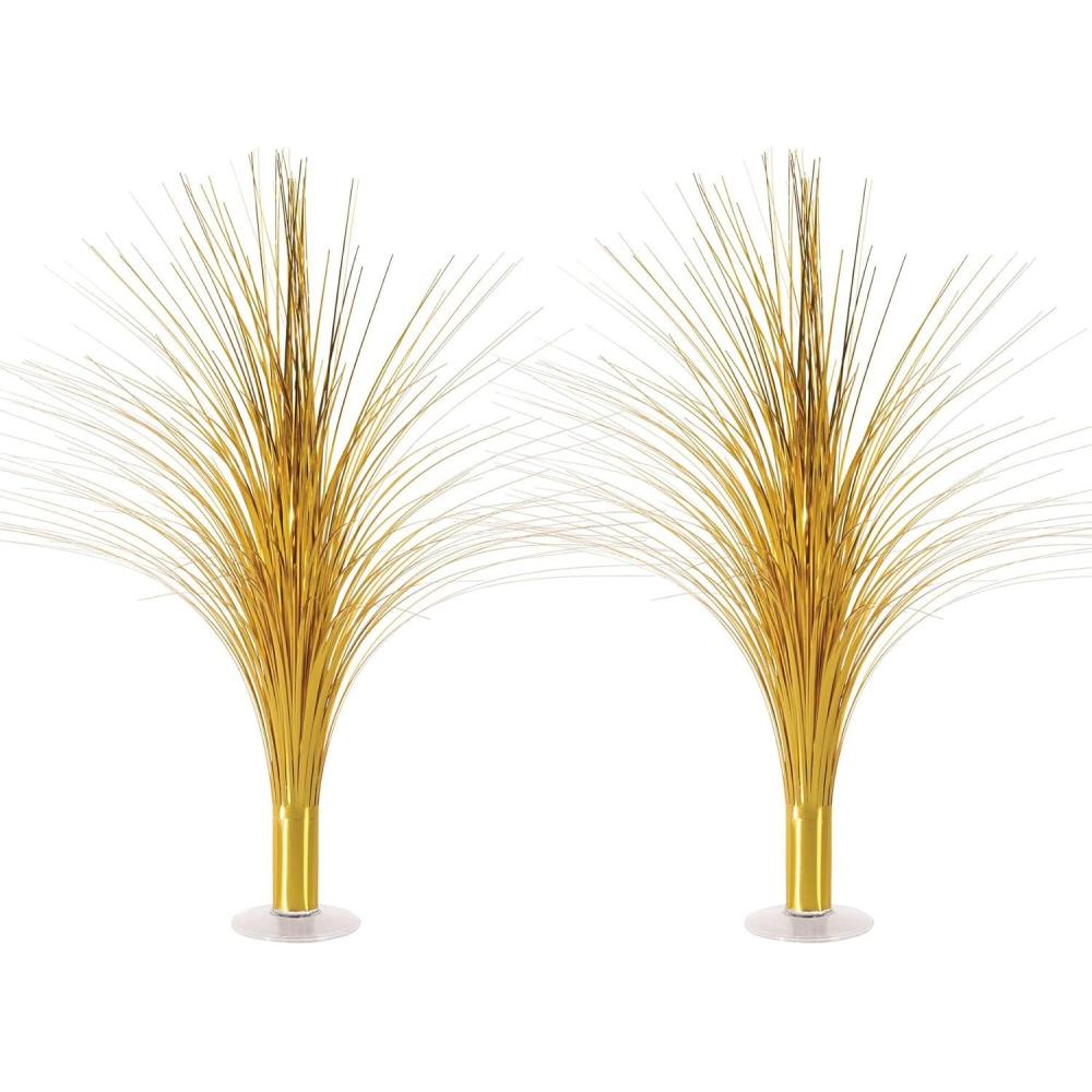 imageBeistle 2Pack Metallic Spray Centerpiece Shimmering Gold Decoration for New Years Awards Night ampamp Birthday Parties Table Decor for Events 19