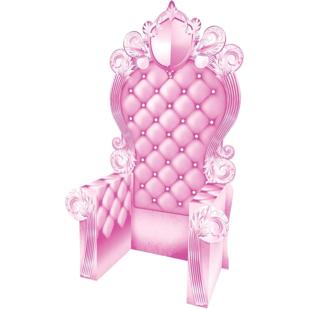imageBeistle 3D Pink Throne StandUp Prop Large Party Decoration Photo Background Perfect for Proms School Dances Birthdays and Milestone Celebrations