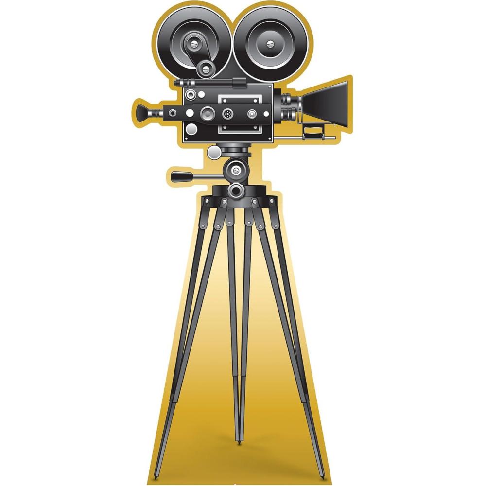 imageBeistle 6 x 33quot Cardboard Red Carpet Movie Camera StandUp Hollywood Theme Prom Dcor Awards Night Photo Booth Backdrop