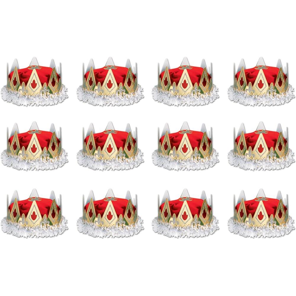 imageBeistle 66111R 12Pack Royal Queens Crown Red